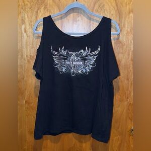 Harley Davidson Off The Shoulder Shirt